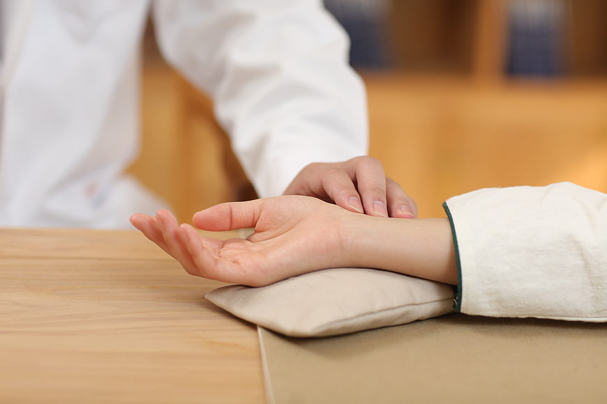 Traditional Chinese Medicine Pulse Diagnosis Close-Up