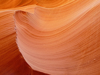 Abstract Red Sandstone Canyon Walls with Smooth Textures