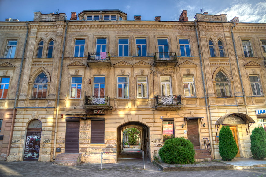 Old European Architecture in Vilnius Lithuania