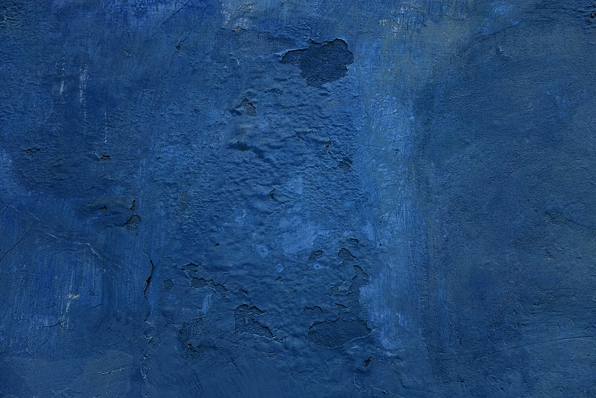 Textured Blue Grunge Wall Surface Background
