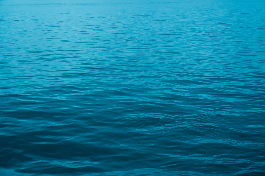 Abstract Blue Ocean Water Surface Texture Background