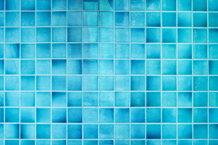 Blue Mosaic Tile Texture Background