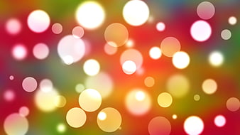 Colorful Bokeh Background with Multicolored Light Circles