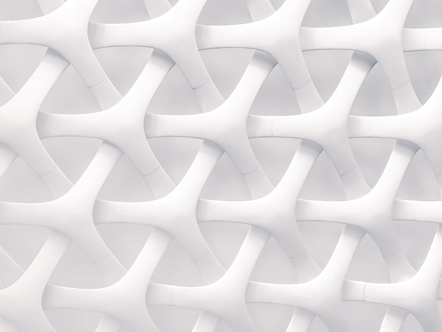 Abstract White Geometric 3D Pattern Background