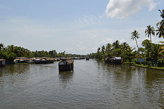 Traditional Houseboats on Kerala Backwaters