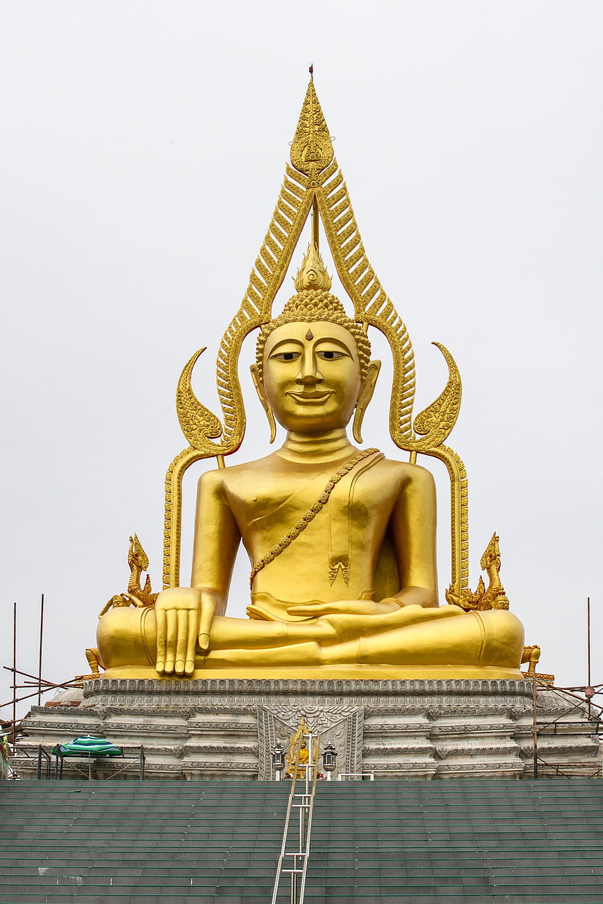 Golden Buddha Statue at Thai Temple