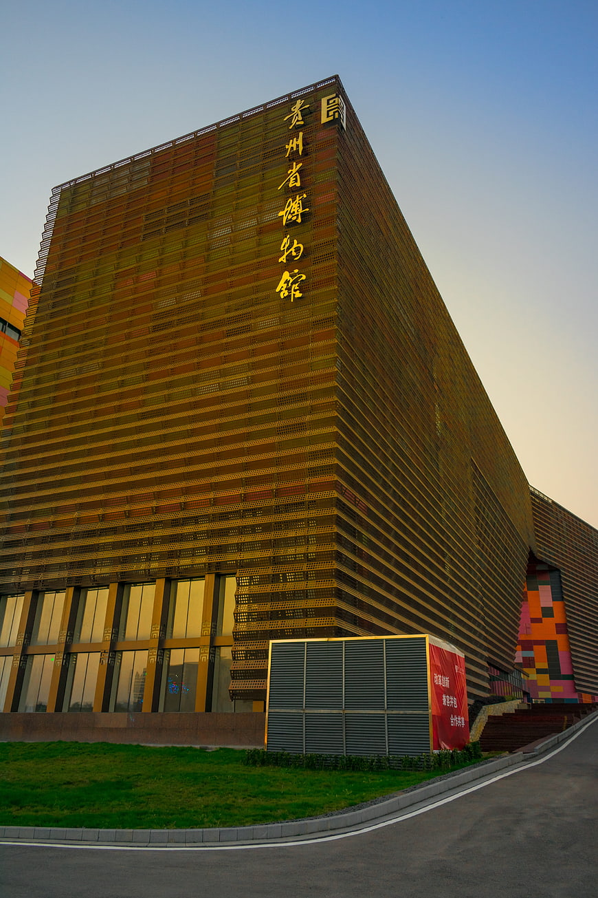 Guizhou Provincial Museum Architecture at Sunset
