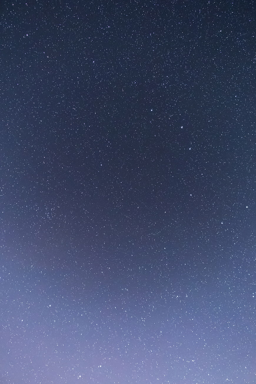 Starry Night Sky Gradient Background