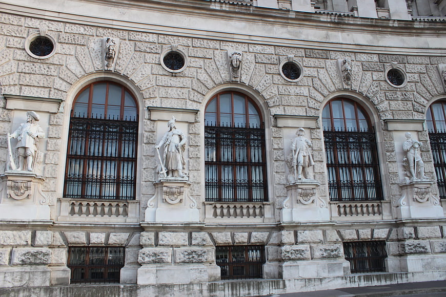 Hofburg Palace Vienna Architecture with Statues and Arched Windows
