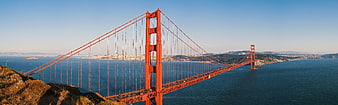 Panoramic View of Golden Gate Bridge San Francisco