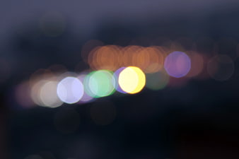 Abstract Bokeh Lights on Dark Background