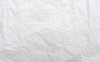 White Crumpled Paper Texture Background