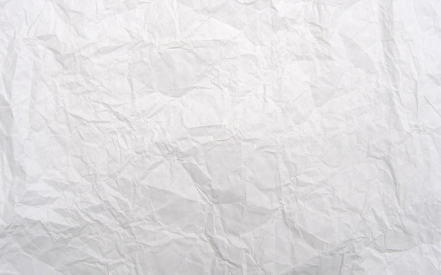 White Crumpled Paper Texture Background