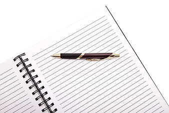Luxury Pen On Lined Notebook