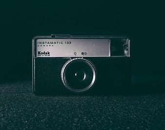 Vintage Kodak Instamatic 133 Camera on Dark Background