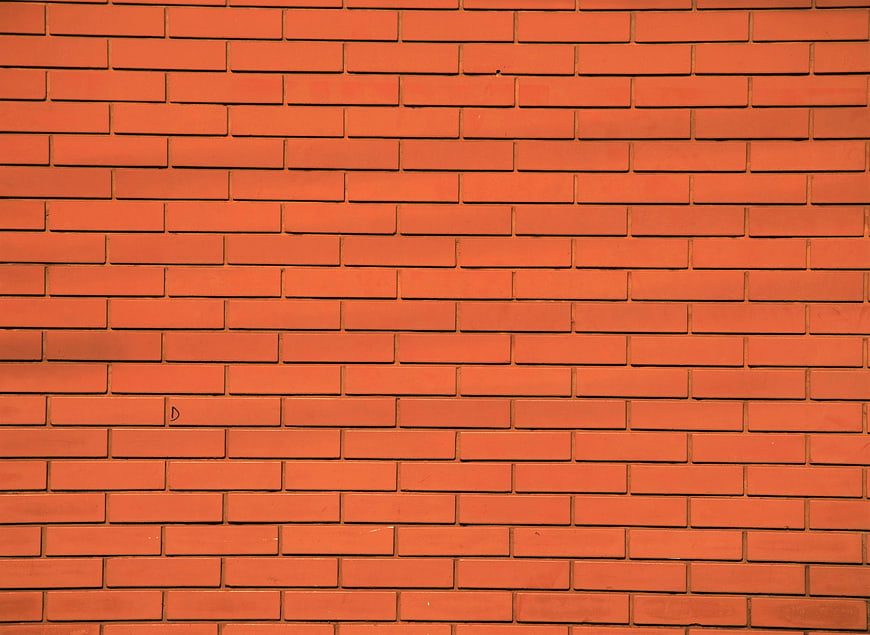 Orange Brick Wall Texture Background