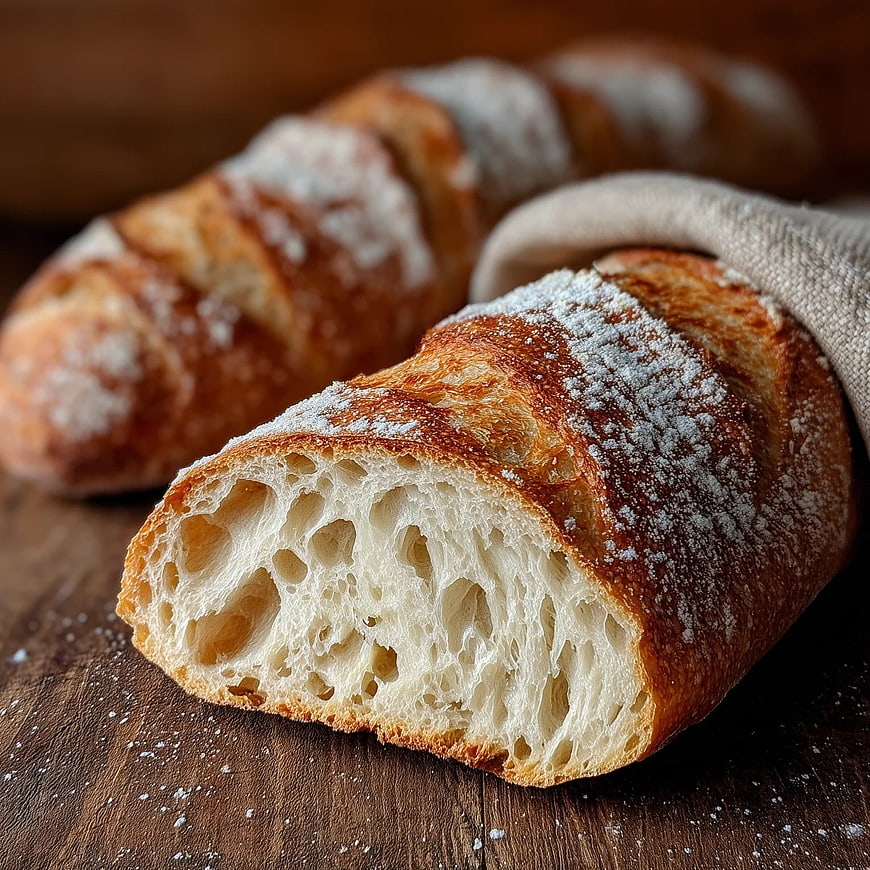 Freshly Baked Artisan Sourdough Bread Close-Up