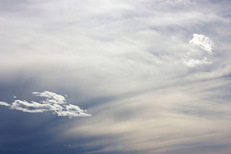 Dramatic white clouds against a blue sky background