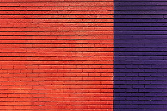 Red and Purple Brick Wall Texture Background