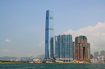 International Commerce Centre Skyscraper in Hong Kong Cityscape