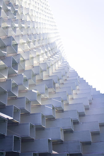 Modern Geometric Metal Facade Architecture Pattern