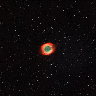 Ring Nebula Astrophotography with Starry Background