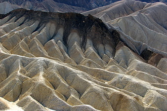 Eroded sandstone formations at Zabriskie Point, Death Valley
