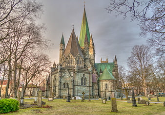 Nidaros Cathedral Gothic Architecture in Trondheim Norway