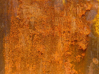 Close-up texture of rusty orange metal surface