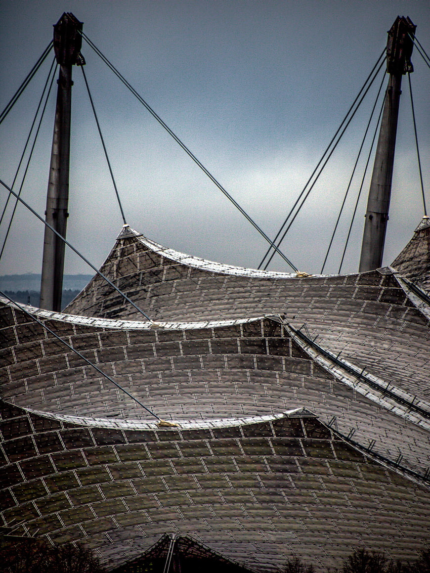 Munich Olympic Stadium Roof Structure and Masts
