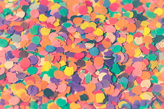 Colorful Paper Confetti Pattern Background