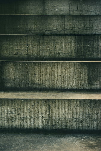 Textured Concrete Stairs with Horizontal Lines