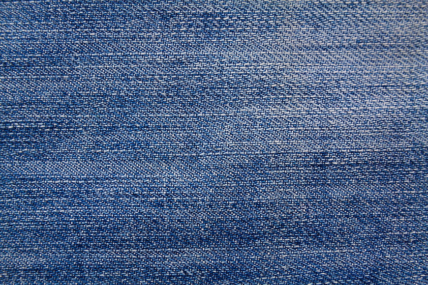 Close-up Blue Denim Fabric Texture Background