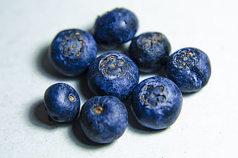 Fresh Blueberries on White Background