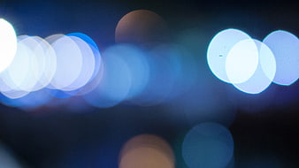 Abstract Blue Bokeh Lights Background