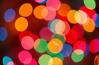 Abstract colorful bokeh lights background