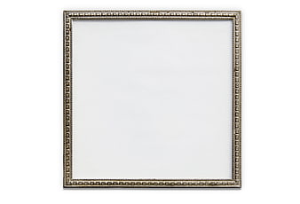 Vintage Ornate Silver Picture Frame Isolated on White