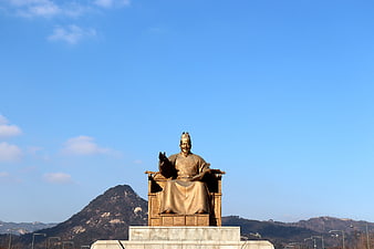 King Sejong the Great Statue in Seoul, South Korea