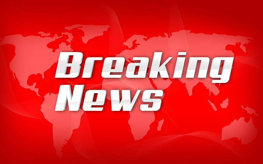 Breaking News Graphic with World Map Background