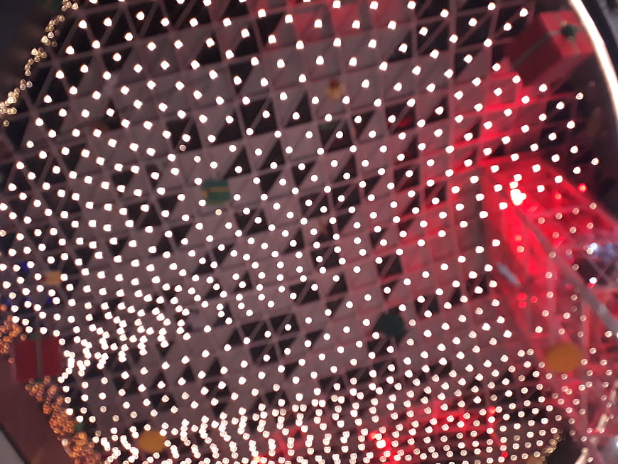 Abstract Bokeh Christmas Lights Pattern Background