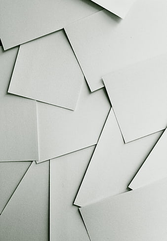 Minimalist White Paper Sheets Scattered Background