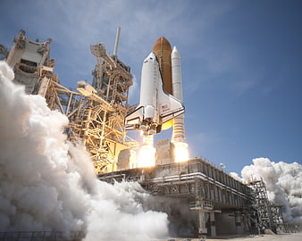 Space Shuttle Atlantis Launching from Kennedy Space Center