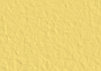 Yellow Crumpled Paper Texture Background