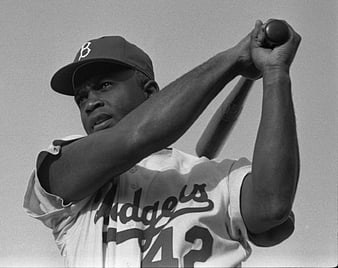 Jackie Robinson Brooklyn Dodgers Baseball Portrait