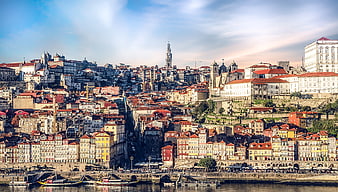 Panoramic View of Porto Historic City Center and Riverfront