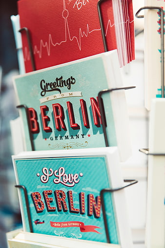 Berlin Greeting Cards in Display Rack