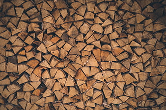 Stacked Firewood Texture Background
