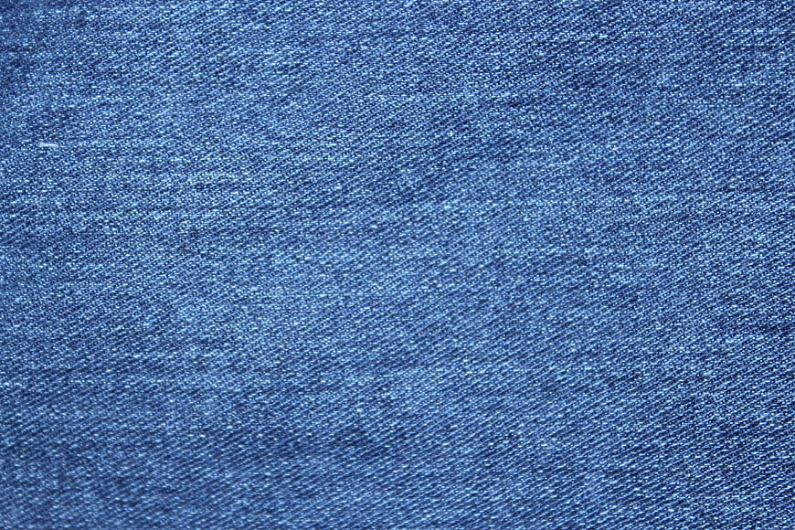 Close-up Blue Denim Fabric Texture Background