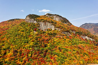Vibrant Autumn Mountain Landscape with Colorful Foliage