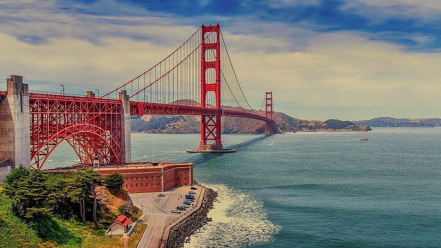 Golden Gate Bridge View From Fort Point, San Francisco